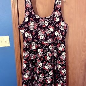Skull and roses dress
